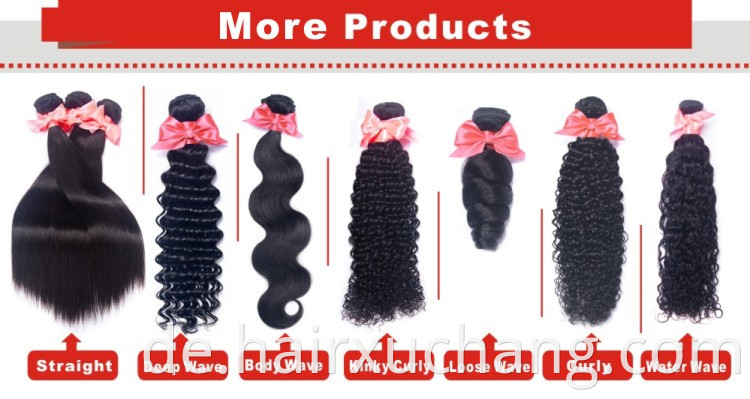 Usexy Großhandel Jungfrau Hair Anbieter Fabrikpreis Rohes indisches Haarwebebündel mit Frontal